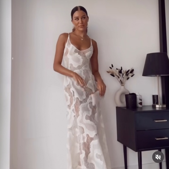 Zara LONG SLIP DRESS - Picture 14 of 17